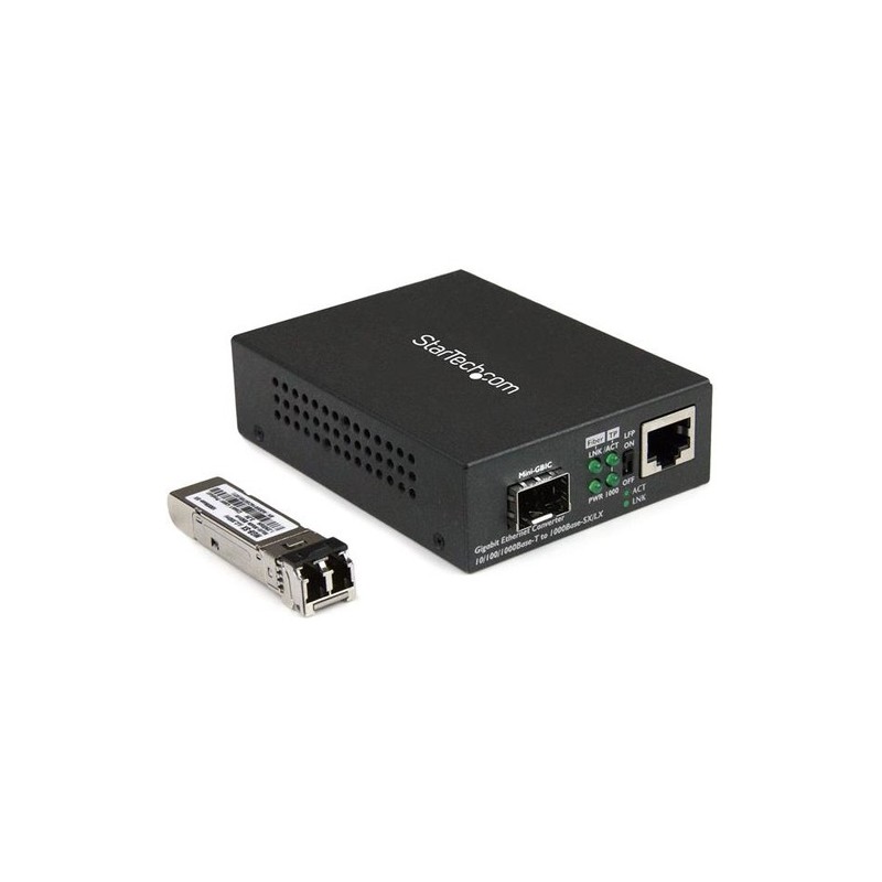 StarTech 10/100/1000 RED ETHERNET A CONVERTIDOR FIBRA CON SFP TRNCV