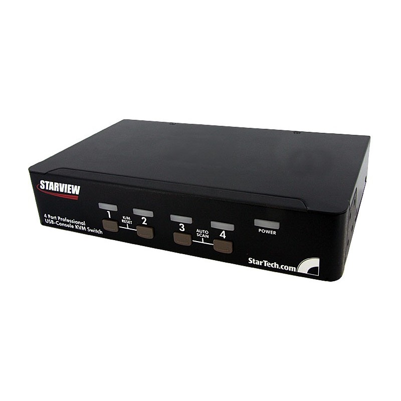 StarTech CONMUTADOR SWITCH KVM 4 PUERTOS DISPLAYPORT USB CON AUDIO