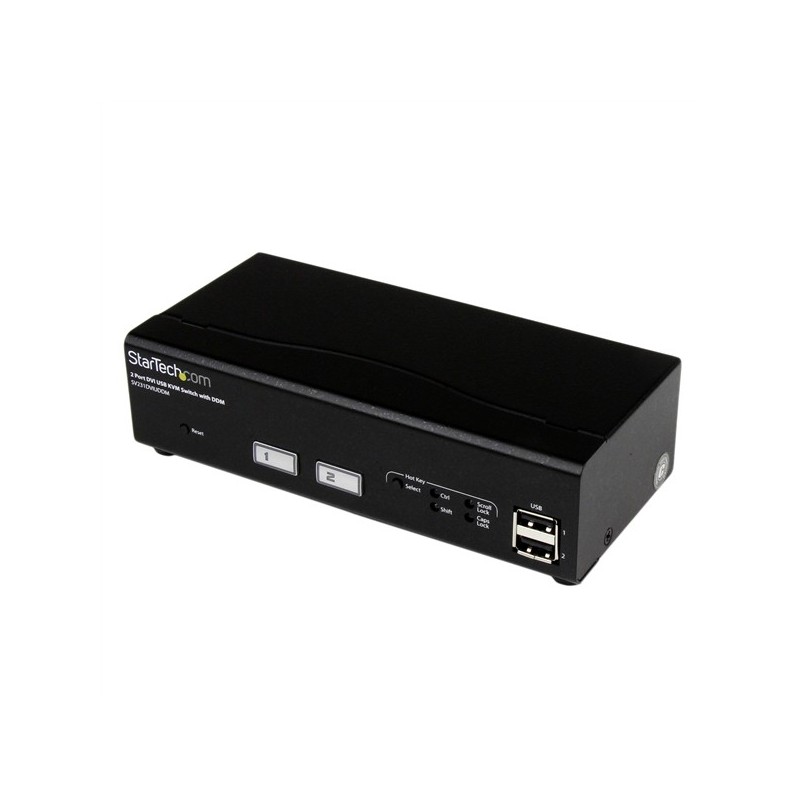 StarTech SWITCH CONMUTADOR KVM 2 PUERTOS DVI USB CONMUTADO RAPIDO DDM