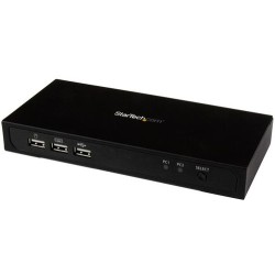 StarTech 4K 2 PUERTOS MDP KVM SWITCH CON BUILTIN 3 PUERTOS USB 2.0 HUB