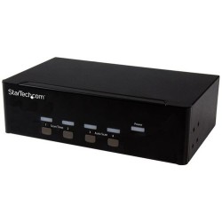 StarTech DUAL VGA KVM SWITCH CON AUDIO Y USB HUB 4 PUERTOS USB 2.0