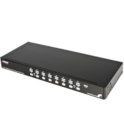 StarTech CONMUTADOR SWITCH KVM VGA USB 16 PUERTOS OSD 1U RACK ESTANTE