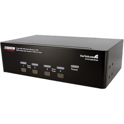 StarTech CONMUTADOR SWITCH KVM 4 PUERTOS DUALHEAD DVI VGA AUDIO USB