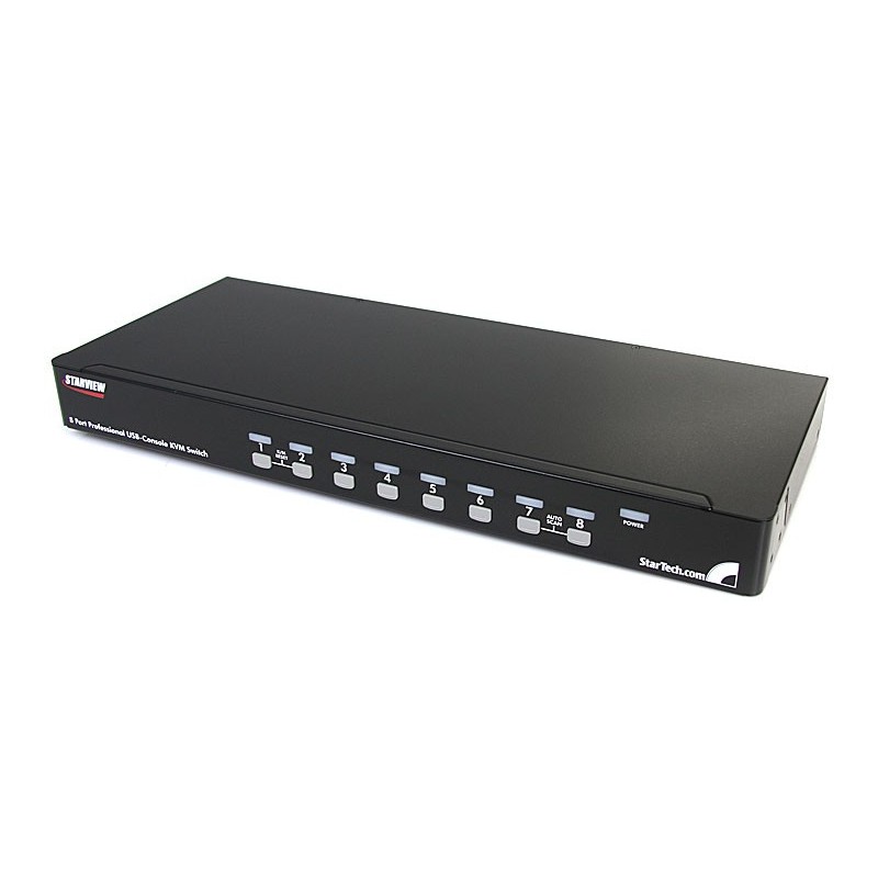 StarTech CONMUTADOR SWITCH KVM 8 PUERTOS VGA USB OSD 1U RACK