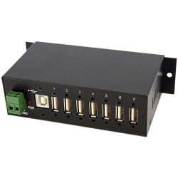 StarTech CONCENTRADOR HUB LADRON USB 7 PUERTOS INDUSTRIAL RIEL DIN