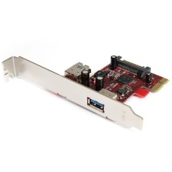 StarTech TARJETA ADAPTADORA PCI EXPRESS 2 PUERTOS USB 3.0 1 EXT 1 INT