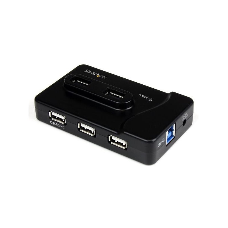 StarTech CONCENTRADOR HUB LADRON 2X USB 3.0 4X USB 2.0 1X PUERTO CARGA