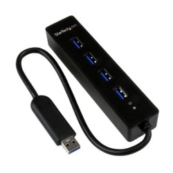 StarTech 4 PUERTOS EXTERNAL MINI USB 3 HUB CON CABLE INTEGRADO