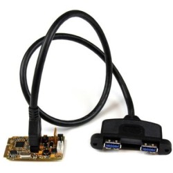 StarTech 2 PUERTOS MINI PCIE USB 3 TARJETA ADAPTADORA CON DUAL PROFILE