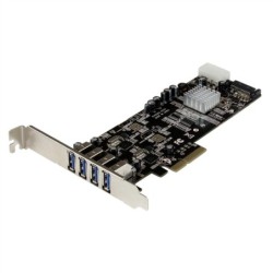 StarTech TARJETA PCI EXPRESS 4 PUERTOS USB 3.0 FUENTE SATA MOLEX UASP