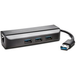 Kensington UA3000E USB 3.0 A ADAPTADOR ETHERNET CON USB HUB