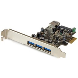 StarTech 4 PUERTOS PCIE USB 3.0 TARJETA ADAPTADORA 1 INTERNAL Y 3 EXTE