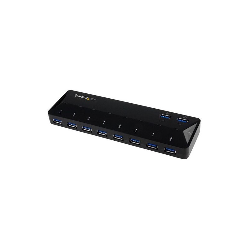 StarTech 10 PUERTOS USB 3.0 5GBPS HUB 2X1.5A CHARGE AND SYNC PUERTOS