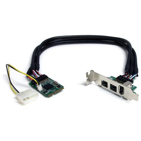 StarTech TARJETA ADAPTADOR MINI PCIE 2 PUERTOS FIREWIRE 800 1X FW 400