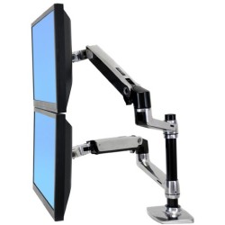 Ergotron LX REDESIGN DUAL ARM POLE MOUNT 2 FLAT PANEL OR FP AND PORTÁ