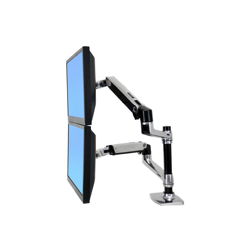 Ergotron LX REDESIGN DUAL ARM POLE MOUNT 2 FLAT PANEL OR FP AND PORTÁ