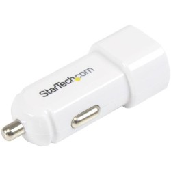 StarTech BLANCO DUAL USB CARGADOR DE COCHE APPLE Y ANDROID DEVICES 17C