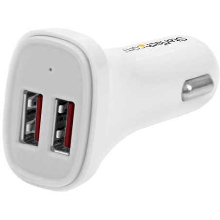 StarTech BLANCO DUAL USB CARGADOR DE COCHE TWO TABLETS AT ONCE