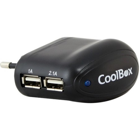 Coolbox CARGADOR USB 110-240V UX2 2 PUERTOS