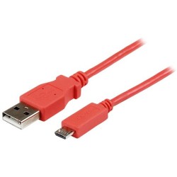 StarTech CABLE CARGADOR TELÉFONO 1M USB A MICRO USB ROSA