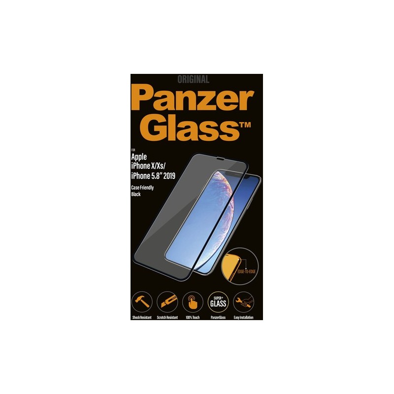 PanzerGlass PROTECTOR DE PANTALLA APPLE IPHONE X/XS/5.8" NEGRO