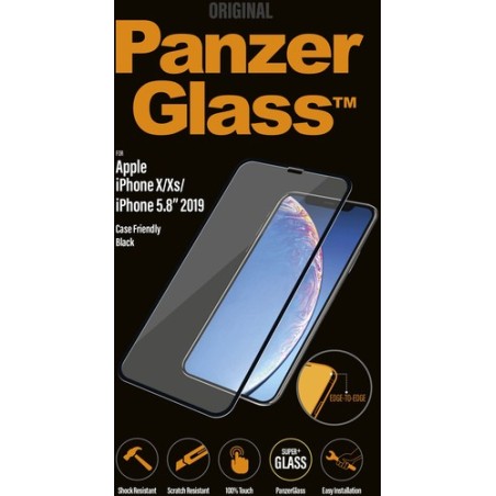 PanzerGlass PROTECTOR DE PANTALLA APPLE IPHONE X/XS/5.8" NEGRO