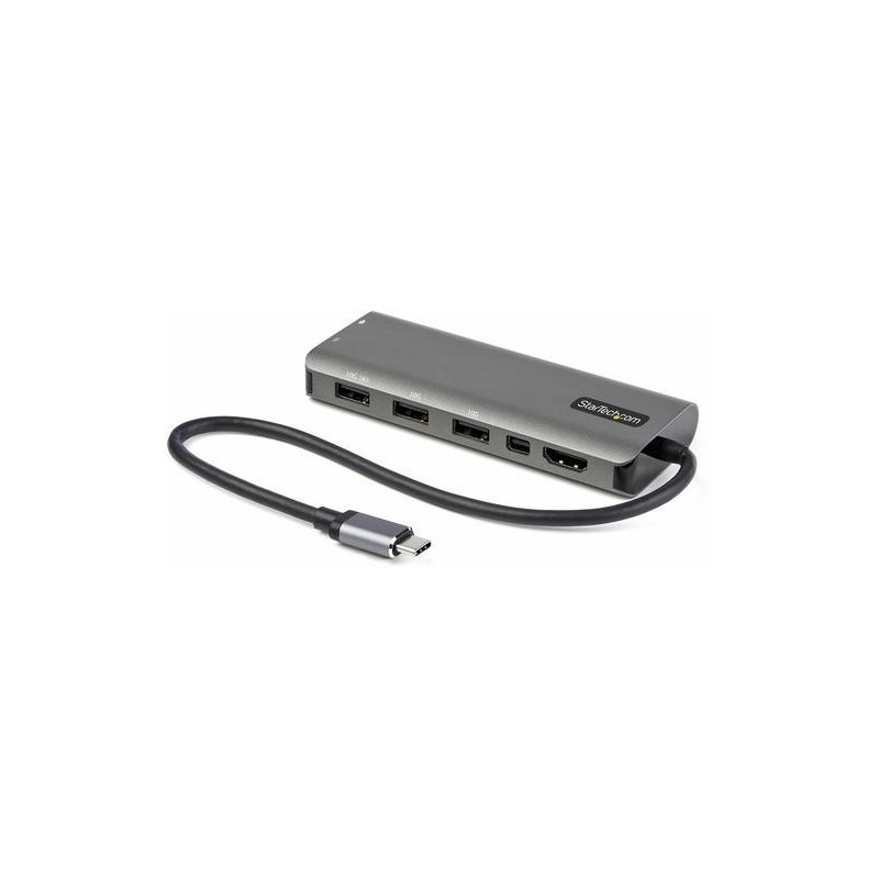 StarTech BASE DE CONEXIÓN USB-C HDMI MDP ETHERNET HUB USB PD 100W