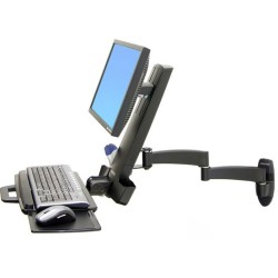 Ergotron 200 SERIES COMBO ARM MONTAJE EN PARED NEGRO