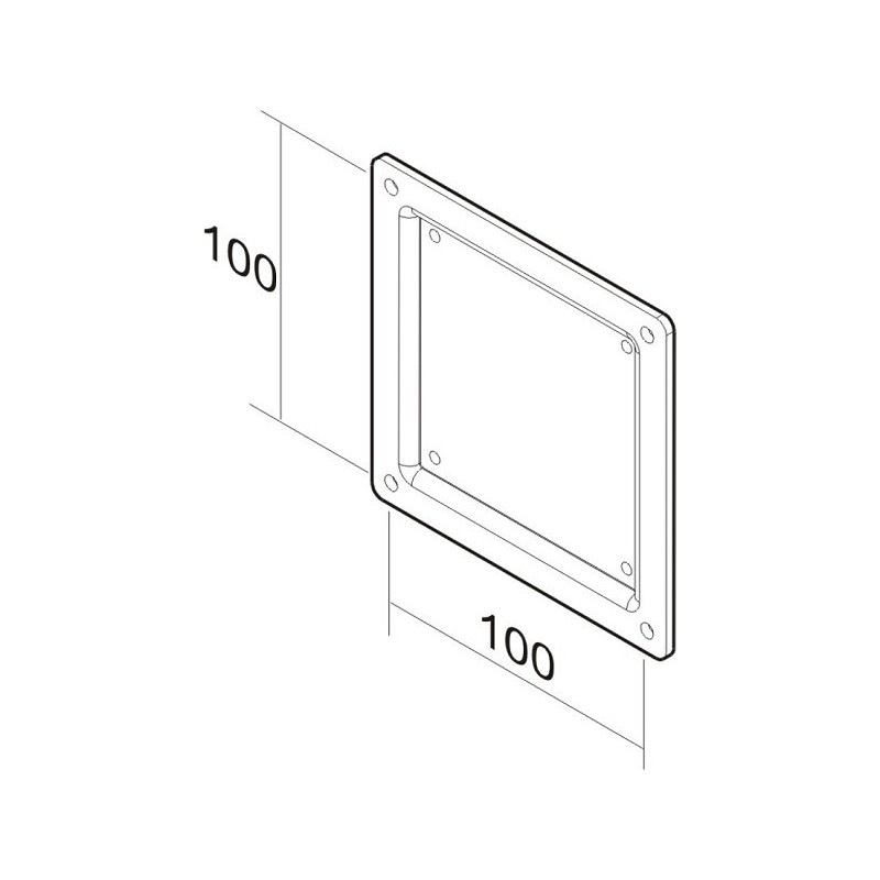 NEWSTAR VESA PLATE 100 X 100 MM NEGRO