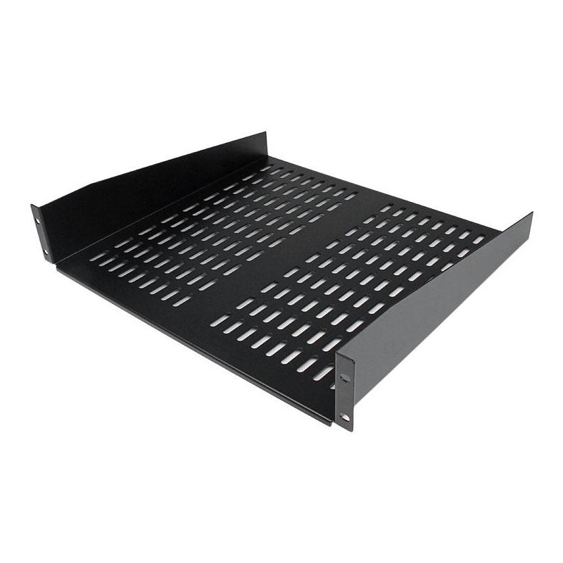 StarTech ESTANTE BANDEJA FIJA PARA RACK RANURADA 2U 16 PULGADAS 22KG