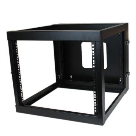 StarTech RACK 8U 22" DE MARCO ABIERTO MONTAJE EN PARED CON BISAGRAS