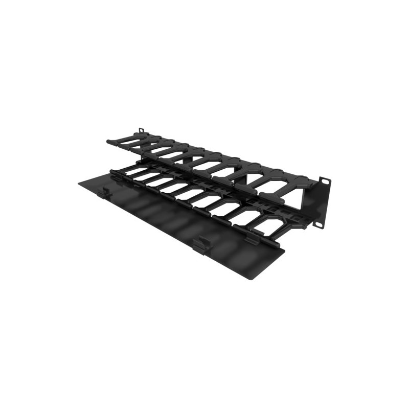 Vertiv ORGANIZADOR HORIZONTAL DE CABLES 2UX4 PROFUNDIDAD CON TAPA