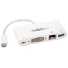 StarTech USB-C MULTIPORT ADAPTADOR CON SALIDA DE CORRIENTE DVI GBE USB