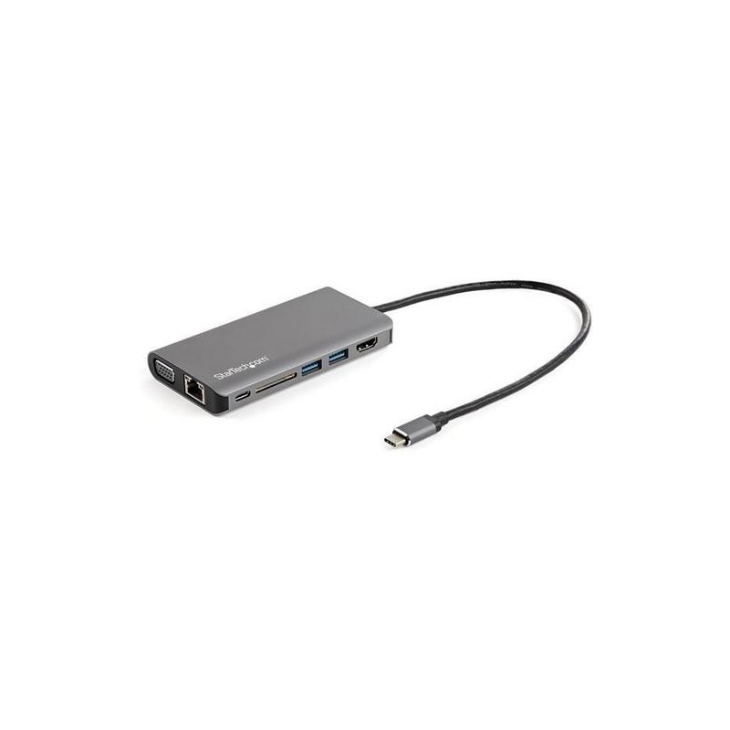 StarTech ADAPTADOR USB-C MULTIPORT 100W SALIDA DE CORRIENTE HDMI VGA L