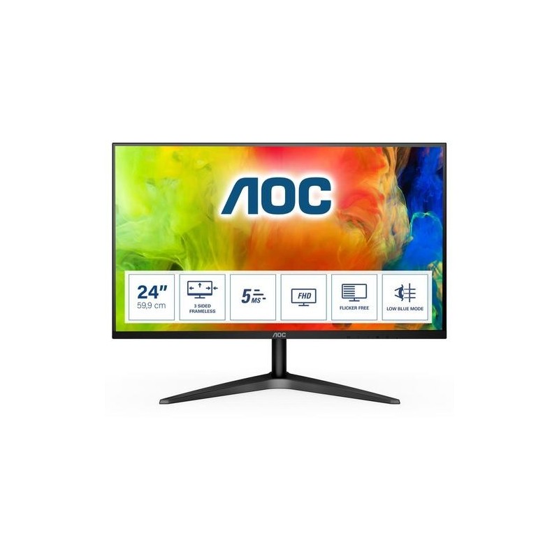 Aoc MONITOR 23.6" LCD 1920x1080 16:9 5MS 24B1H 2000:1 VGA HDMI