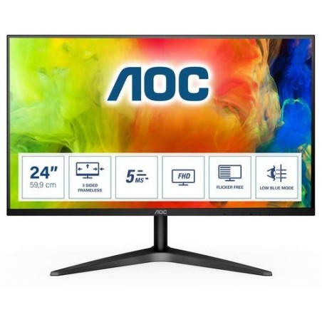 Aoc MONITOR 23.6" LCD 1920x1080 16:9 5MS 24B1H 2000:1 VGA HDMI