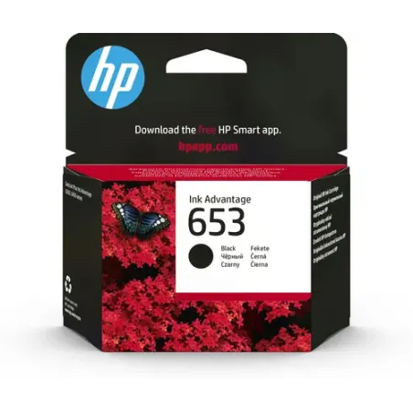 HP CARTUCHO TINTA NEGRO 653 ORIGINAL