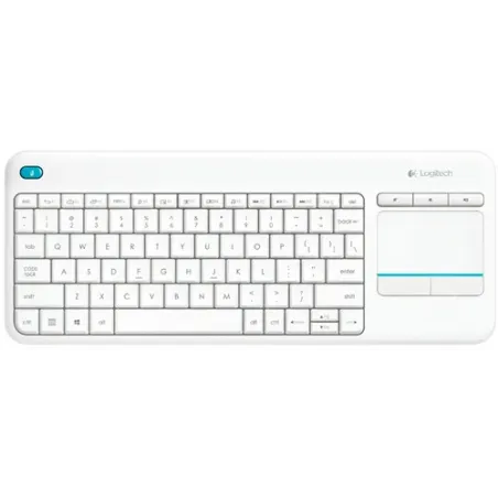 Logitech INALÁMBRICO TÁCTIL TECLADO K400 BLANCO PLUS