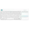 Logitech INALÁMBRICO TÁCTIL TECLADO K400 BLANCO PLUS