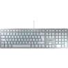 Cherry TECLADO KC 6000 SLIM PLATA CABLEADO FRANCES PARA MAC