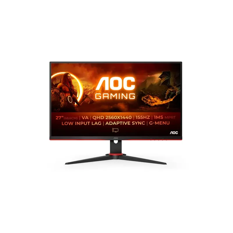 Aoc MONITOR 27" 2560X1440 144HZ 1MS Q27G2E HDMI DISPLAYPORT HAS