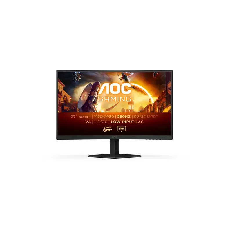 Aoc MONITOR GAMING 27" VA 16:9 280HZ CURVO 1920x1080 HDMI DISPLAYPORT