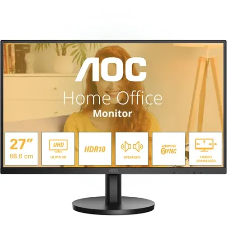 Aoc MONITOR 27" IPS 16:9 60HZ QHD 3840X2160 HDMI DISPLAYPORT