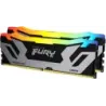 Kingston MEMORIA RAM 48GB DDR5 8400MT/S CL40 KIT DE 2 RENEGADE RGB PLATA XMP