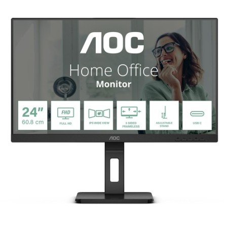 Aoc MONITOR 23.8" IPS 1920x1080FHD 16:9 RJ45 24P3CV HDMI DISPLAYPORT U