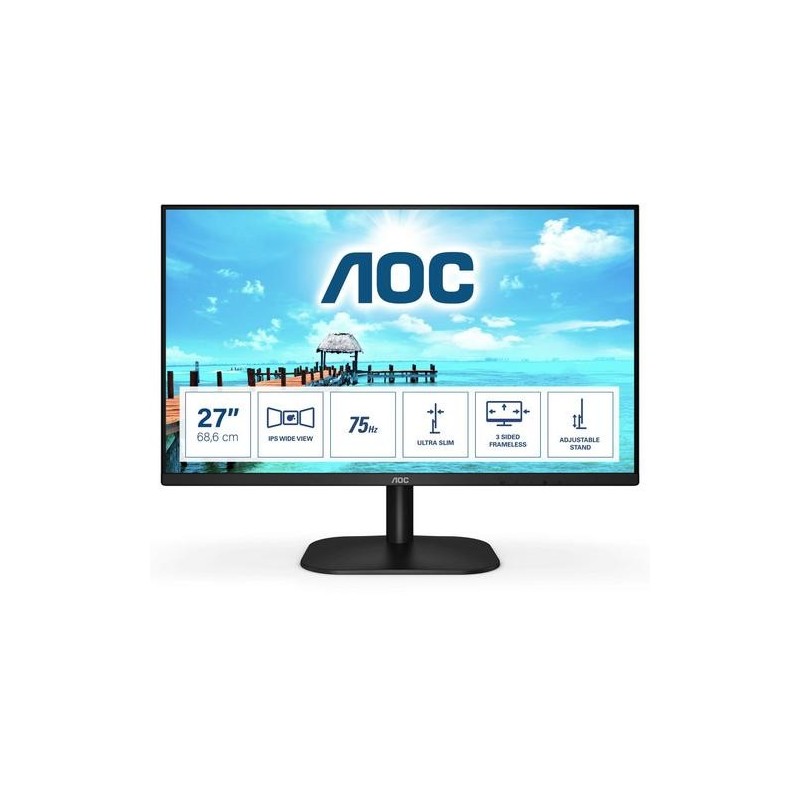 Aoc MONITOR 27" LCD 1920x1080 16:9 4MS 27B2H/EU 1000:1 VGA HDMI