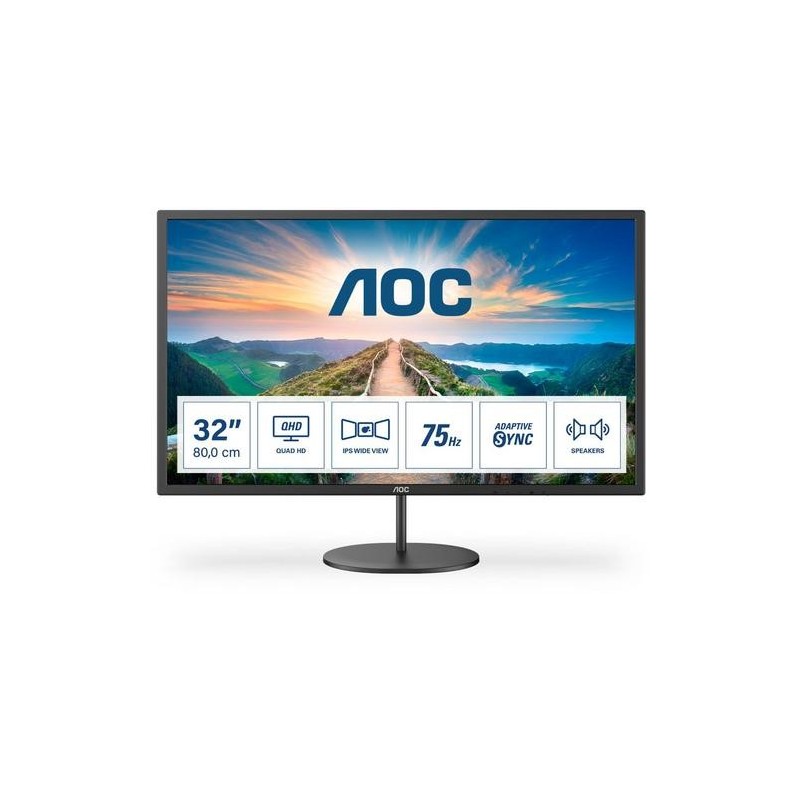 Aoc MONITOR IPS 32" 16:9 QHD 75HZ HDMI DISPLAYPORT 2WX2