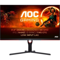 Aoc MONITOR 31.5" IPS 3840X2160 16:9 144HZ U32G3X/BK HDMI/DP HAS