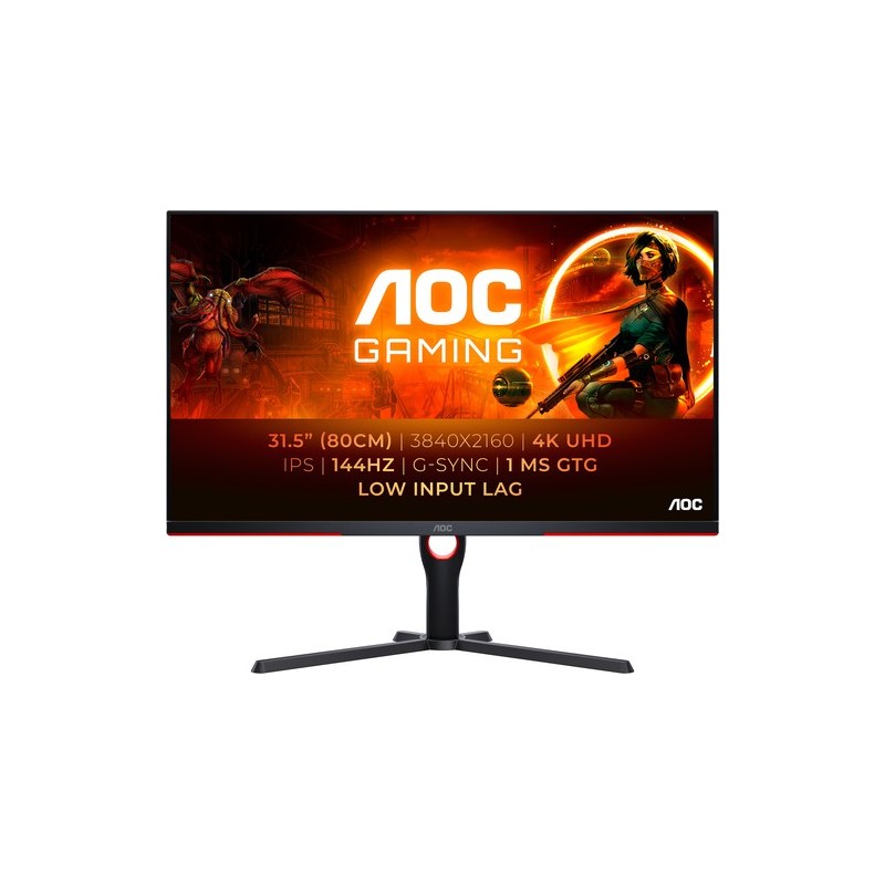 Aoc MONITOR 31.5" IPS 3840X2160 16:9 144HZ U32G3X/BK HDMI/DP HAS