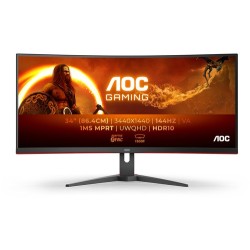 Aoc MONITOR 34" VA 3440x1440 21:9 144HZ CURVO CU34G2XE HDMI/DP